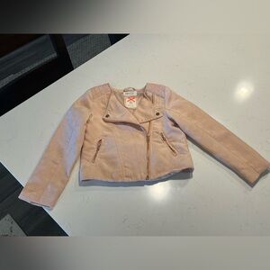 H&M Biker Pink Jacket size 6-7Y